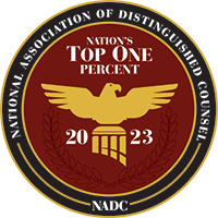 badge for THE NATIONAL ASSOCIATION OF DISTINGUISHED COUNSEL